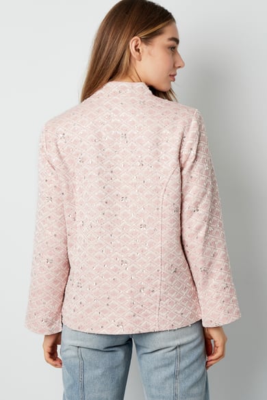 Fabric jacket with glitter - pink h5 Picture6